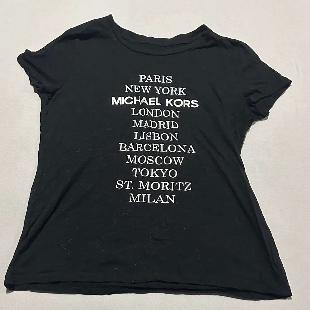 Michael Kors Black City Print Tee
